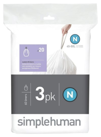 simplehuman - Bin Liner Code N 3 x 20 Pack 60 Liners